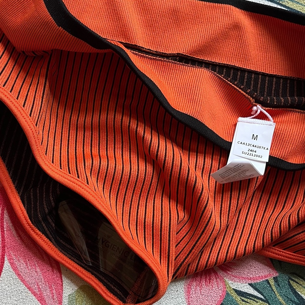 Cupshe Orange Bikini Top and High Rise Bottom Set, Size M - Picture 8 of 10
